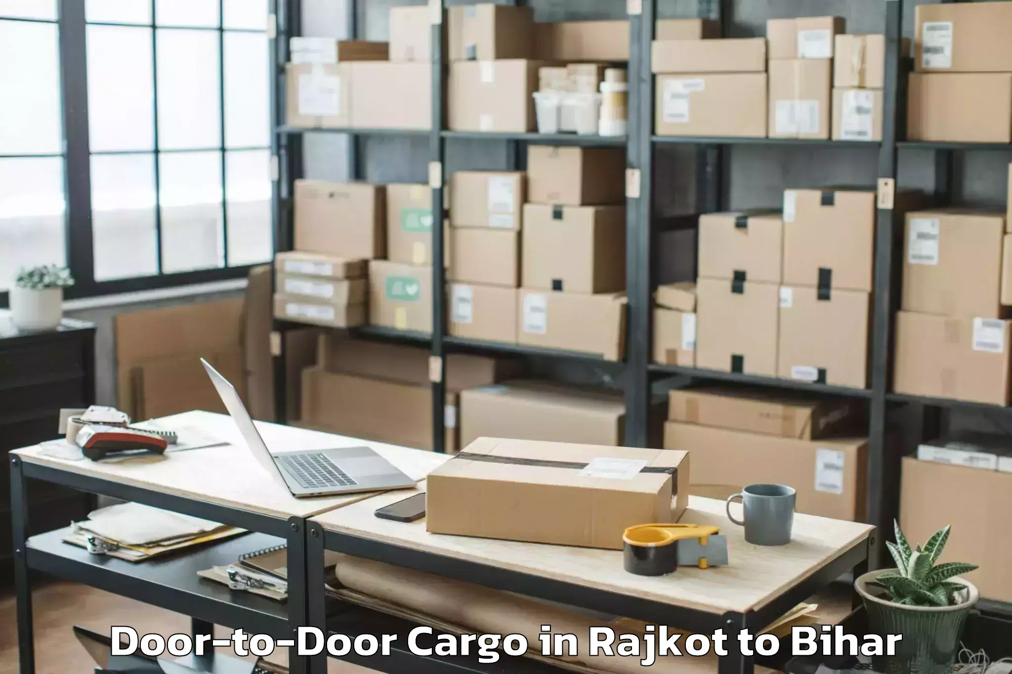 Professional Rajkot to Rohtas Door To Door Cargo